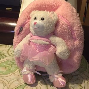Little girls pink backpack